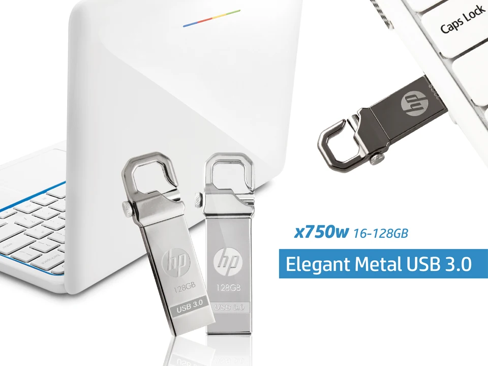 HP x750w USB Flash Drive USB 3.0 флешка 64 ГБ Высокая Скорость Элегантный металл USB Stick 64 ГБ Флешки Флэш-Накопитель Индивидуальный Логотип Pen drive