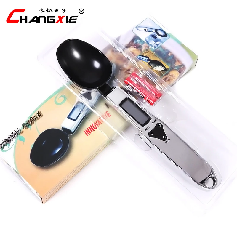 

300g / 0.1g Digital Kitchen Measuring Spoons Stainless Steel Kitchen Scales Household Portable Electronic Balance Weigh Cooking