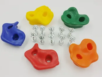 

5 pcs / set, Plastic Indoor Rock Climbing Stones Wall Kit Kids Toys Hold Outdoor Sports Game Tools Kindergarten With Screw