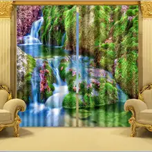 Photo Print стереоскопического 3d Шторы s Шторы ткани принт 3d стерео фото печать шторы