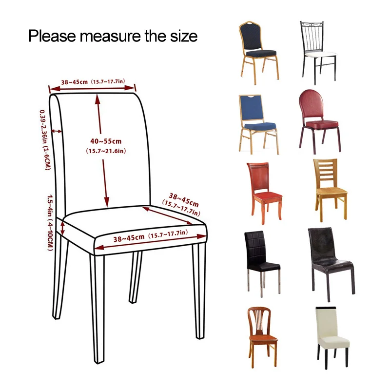 Сплошной цвет, съемный чехол на стул, эластичные Чехлы для ресторанов, свадеб, банкетов, складные чехлы на стулья для гостиниц