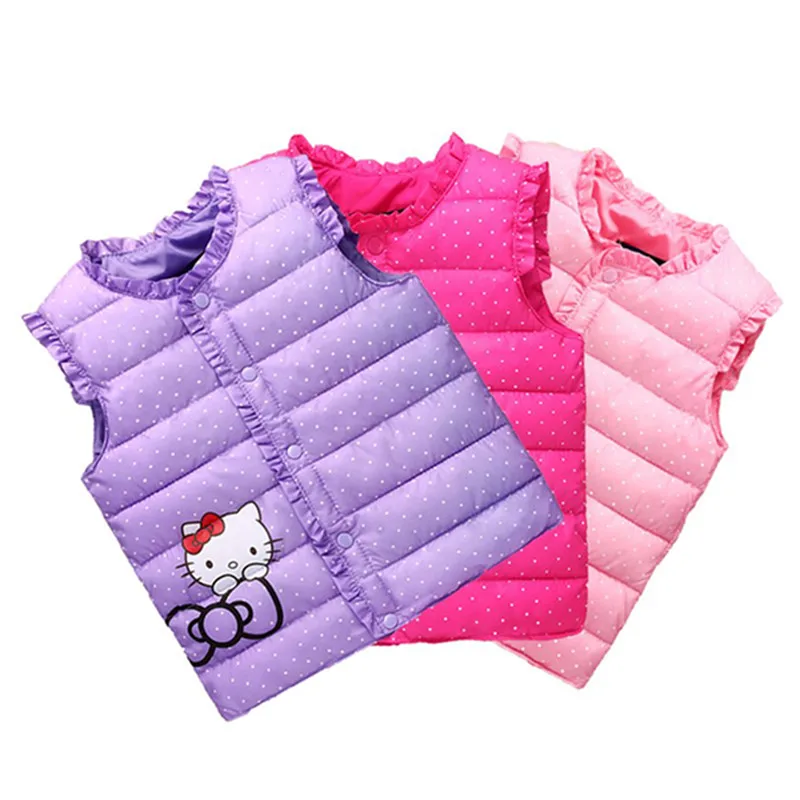 Baby Girls Clothes Winter Jacket 2017 Brand Kids Jackets for Girl Vest Children Outerwear Coats Warm Waistcoat Kids Clothing