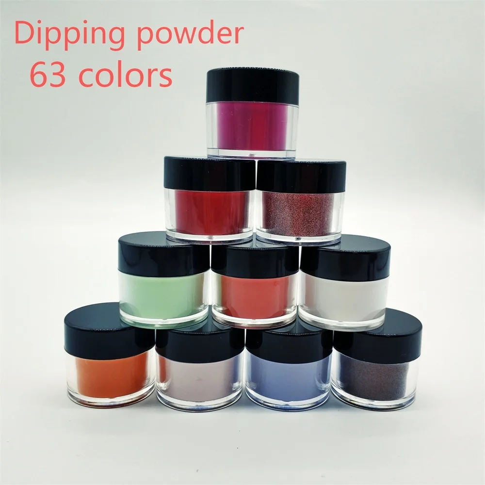 

VLIKE Dip Powders 10g /Jar 63 Color Dip Powder Without Lamp Cure Nails Dip Powder Gel Nail Color Powder Natural Dry (D021-D040)