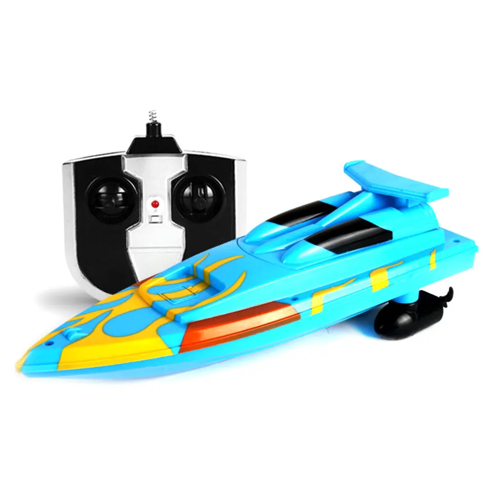 Скоростная лодка гоночная лодка на дистанционном управлении лодка пластиковая многоцветная Rc речная бассейн на открытом воздухе модная скоростной катер р/у гоночная игрушка