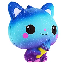 Jumbo Kawaii Ice Cream Cat Squishy PU Kitty Doll Simulated Animal Scent Slow Rising Soft Squeeze Toys Fun for Kid Xmas Gift pu slow rebound jumbo squishy whale toys