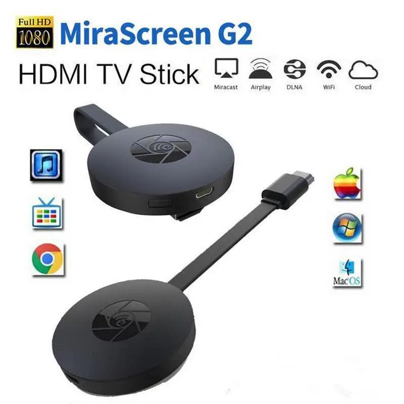 1080p MiraScreen G2 TV Media DLNA Miracast Airplay Screen Mirroring Stick Digital Wireless HDMI Video Streamer Display Dongle | Компьютеры
