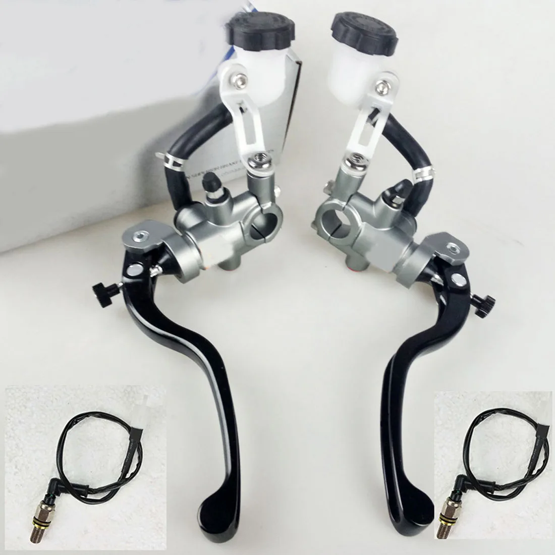 

Dongzhen Motorcycle Brake Clutch Levers & Hydraulic Open Reservoir Universal CNC 22mm Set For Honda Suzuki Kawasaki Yamaha 1 pc