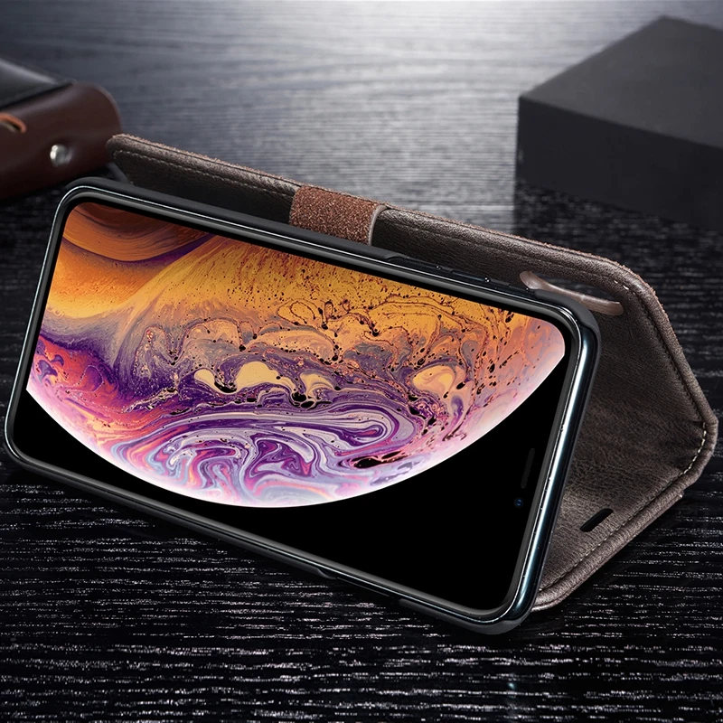 Чехол-книжка с откидной крышкой для iPhone 6 7 8 Plus, роскошный чехол-кошелек из искусственной кожи для iPhone 11 Pro XS Max XR X 6 S 6 S, чехол Etui