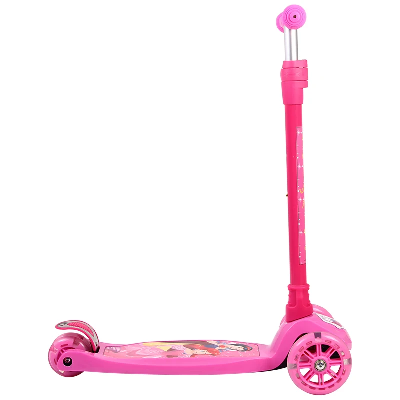 Disney Mickey aluminium folding kickboard scooter for children foot 3 wheel kick scooter kids (2)