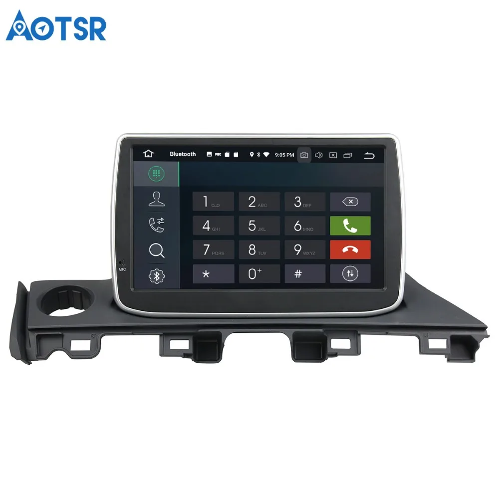 Clearance Aotsr Android 8.0 7.1 GPS navigation Car DVD Player For Mazda 6  Atenza 2017 multimedia radio recorder 2 DIN 4GB+32GB 2GB+16GB 2