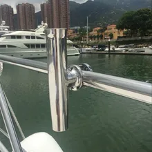 Большой размер удочка держатель из нержавеющей стали Морская Лодка Яхта аксессуары для трубки 1-1/" и 2"