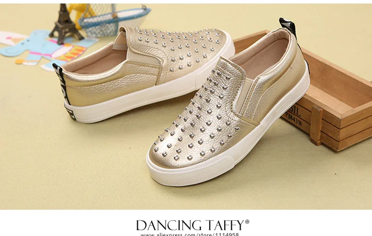 Rivet Children Shoes 2018 New Spring Fashiion Solid Pu Leather Kids Shoes Black Gold Casual Zips Rubber Boys Girls Sneakers  565 (2)