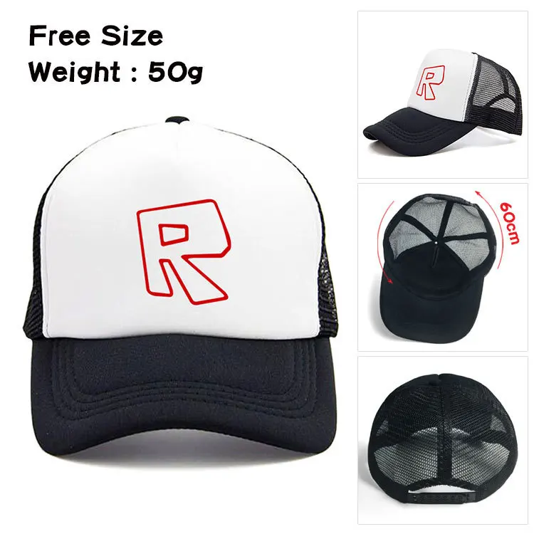 5 Styles Adjustable Roblox Cap Boys Girls Teenage Summer Sun - 