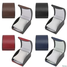 Роскошные наручные часы Коробка Дисплей Чехол подарок для ювелирных изделий браслет искусственная кожа держатель часы коробка