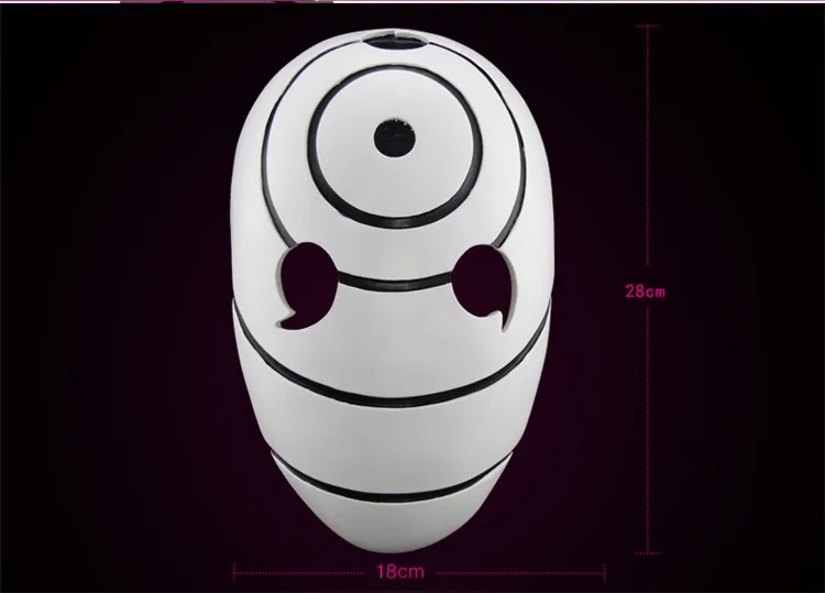 High Quality Halloween Party Cosplay New Version Naruto Obito Anime Masks Tobi Mask Uchiha Cosplay Costume Movie Prop FA106 (3)