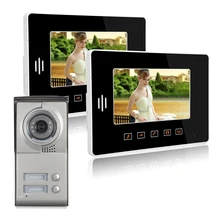 7 “Pantalla Táctil a Color de Video Teléfono de La Puerta Del Intercomunicador del teléfono de Puerta de Intercomunicación de Vídeo IR Cámara de Visión Nocturna Kit de Timbre para el Apartamento