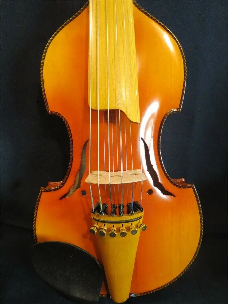 Baroque style SONG master 6x6 strings 14" Viola d'Amore ,carving back #14101