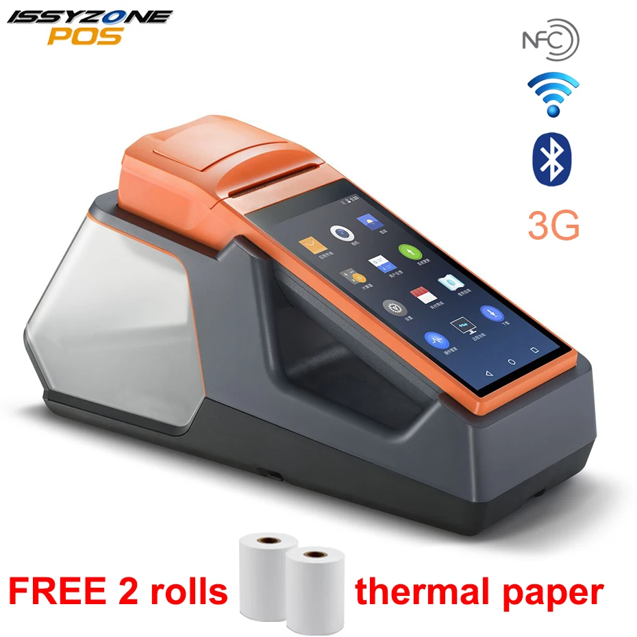 

IPDA032 Android PDA Printer Handled Scanner 3G WiFi Bluetooth NFC Printer Order Receipt Speaker Loyverse iEARP Mall/Restaurant