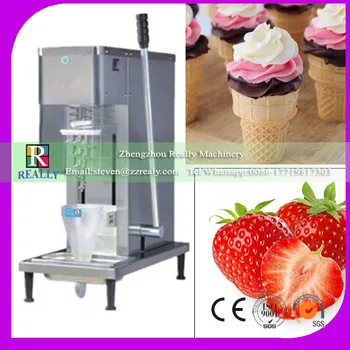 

304 stainless steel swirl fruit ice cream mixer 120V