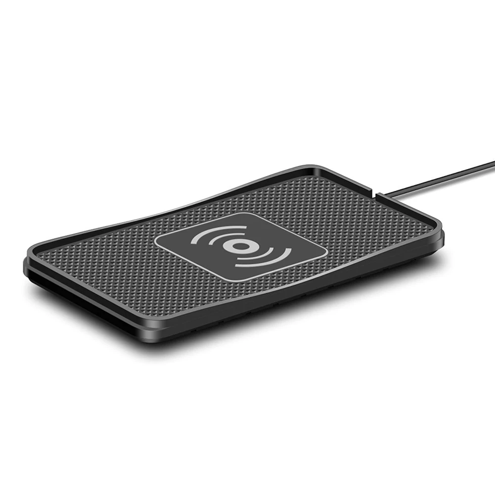 

QI 10W Wireless Car Charger Pad Car Non-Slip Silicon Mat Quick Charger for iPhone Xs MAX XR Samsung Galaxy S9/S8/S8+/S7/S6