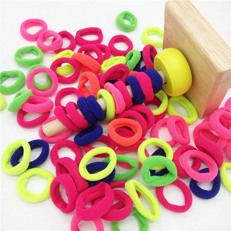 

500 pcs/pack Colorful Colors Basic Rubber Band Children Toddler Infants Elastic Hair Band Baby Girls Hair Rope Accessories