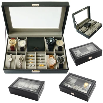 

8+3 Grids Watch Box Clock Box Jewellery Box Time Box Jewelry organizer Jewellery holder for Jewelry and Watch Holder