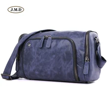 Augus из натуральной кожи специальная синяя мужская мода специальный дизайн Бизнес Дорожная сумка для компьютера сумка 1020 K