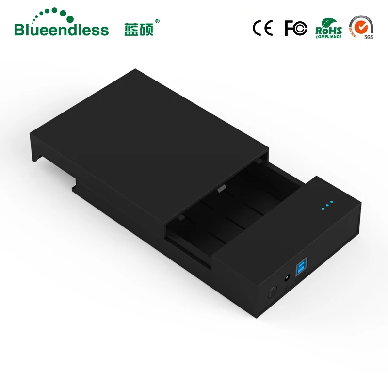 

BLUEENDLESS MR35T HDD Enclosure 3.5-inch SATA External Hard Drive Enclosure, USB 3.0 Tool Free for 3.5" SATA HDD and SSD
