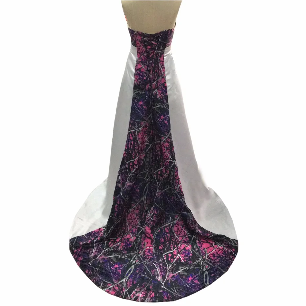 Halter Muddy Girl Camo Wedding Dresses 2019 Camouflage Bridal