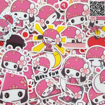 

41 Pcs Pretty flower girl paper Sticker For Luggage Skateboard Phone Laptop Moto Bicycle/Eason Stickers/DIY Scrapbooking