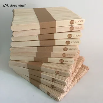 

1000 custom Wooden Craft Sticks Lollipop Sticks Disposable Pudding Ice Cream Pop Sticks wholesale Bar Supplies