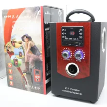 Newest Wooden Speaker Mini Portable Stereo Outdoor FM Radio Speaker MP3 Music Player USB TF Card Slot Strong Bass Speakers
