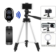 Tripé de suporte para celular ou câmera DSLR, monopod bluetooth, apoio de mesa para máquina fotográfica ou smartphone