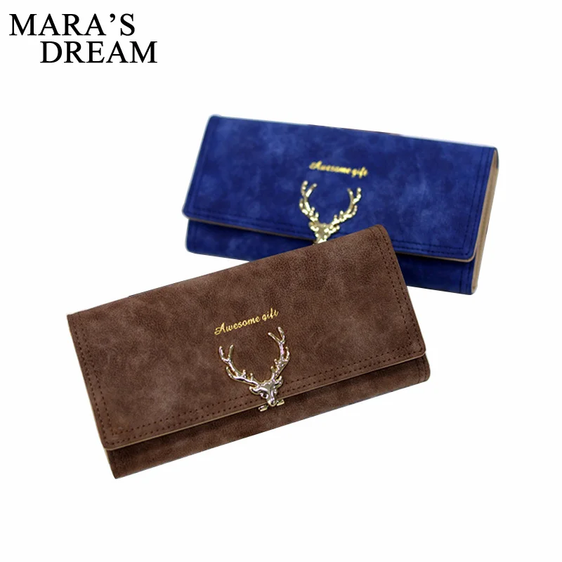 Mara's Dream 2018 Модный женский кошелек Женский длинный на молнии однотонный