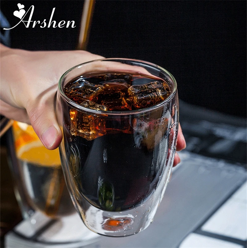 Термостойкие прозрачные чашки Arshen с двойными стенками 80/250/350/450/650 мл|Другие