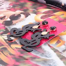 

Oorbellen Drop Earrings For Women Big Long Resin Earrings Luxury Jewelry Vintage Pendientes Statement Earrings Wedding Earrings