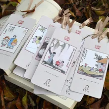 1 шт [креативные закладки оптом] фэнгзи оригами закладки 10 листов/набор Ностальгия в Китае