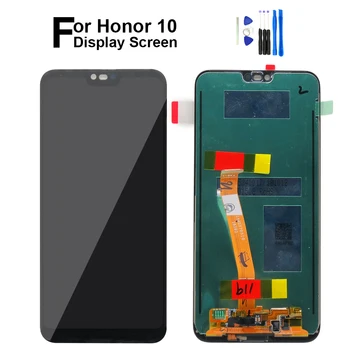 

With Fingerprint LCD for Huawei Honor 10 Display Touch Screen Frame Digitizer Assembly Replacement for Honor 10 Screen Repair