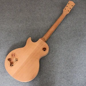 Image 5 - גוף מהגוני גיטרה חשמלית צוואר עבור LP חשמלי גיטרה Luthier פרויקט קיט