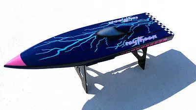 Bare Hull Only Deep Vee H620 Fiber Glass Brushless RC Racing Boat KIT Blue Toy RC Boats