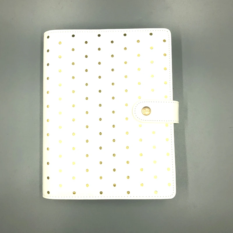 Fomthenon ежедневник из золотистой фольги с 6 отверстиями, блокнот и дневники, органайзер для, офисные канцелярские принадлежности