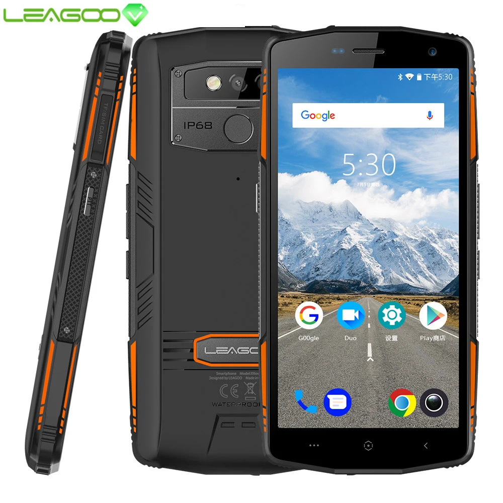 LEAGOO XRover смартфон IP68 NFC разблокировка лица 5,7" ips Восьмиядерный 6 ГБ 128 Гб 13 МП Двойная камера Быстрая зарядка 5000 мАч 4G мобильный телефон