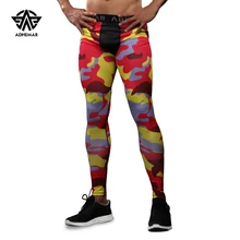 Adhemar Фитнес-Колготки для бега для мужчин, дышащие компрессионные штаны для упражнений, быстросохнущие спортивные Леггинсы для мужчин
