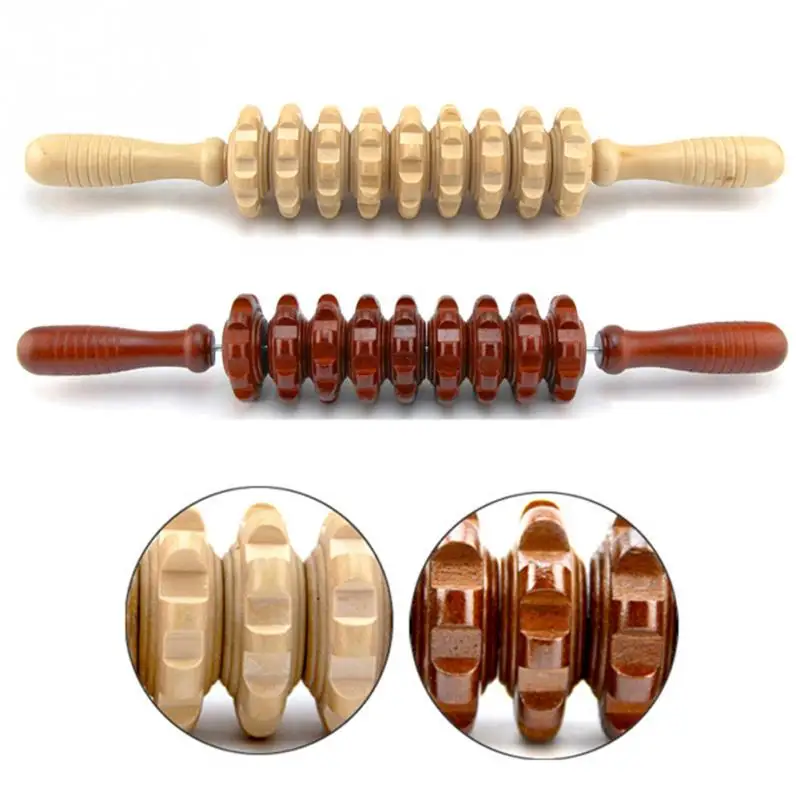 Hot Sale High Quality Wooden Nine Round Belly Massage Equipment Back
