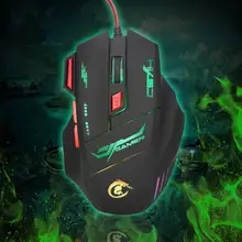 Светодиодный регулируемый 1200-5600 Точек на дюйм Оптическая Проводная мышь для ноутбук с подсветкой 7 кнопок мыши компьютер Gamer Мышь USB Gaming Мышь