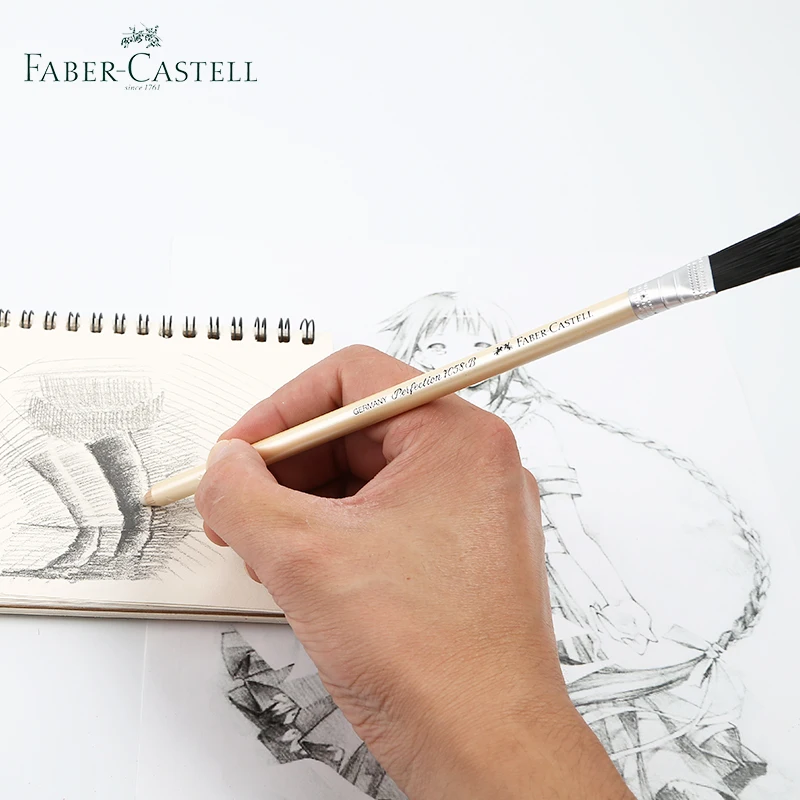 Lapiz Goma de Borrar Tinta con escobilla PERFECTION Faber-Castell 7058-B -  La Galería del Arte