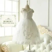 Платье для девочек тюлевые платья с блестками для девочек, вечерние детские кружевные вечерние платья с v-образным вырезом на спине г. Вечерние платья принцессы для дня рождения