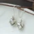 Vintage 925 Sterling Silver Tecido Cubic Brincos Pendurados Para Mulheres Étnica Brinco de prata Tailandês feito à mão Jóias Melhor Presente