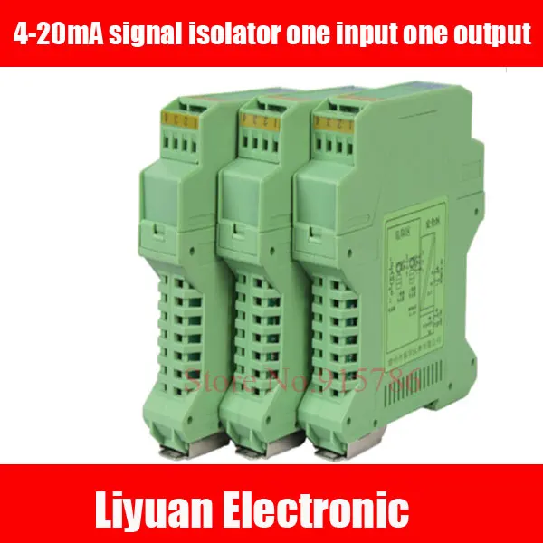 1 шт. 4-20mA изолятор сигнала/один вход один выход присваивает преобразователь тока/Выходной ток двухканальный модуль DC24V