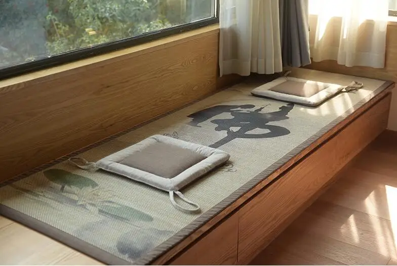 Tatami Window Mat Sill Pad Bay Window Blanket Japanese Style Bamboo Carpet Rug Home Living Room Bedroom Balconies Mat Rectangle Tatami Window Mat Sill Pad Bay Window Blanket Japanese Style Bamboo Carpet Rug Home Living Room Bedroom Balconies Mat Rectangle
